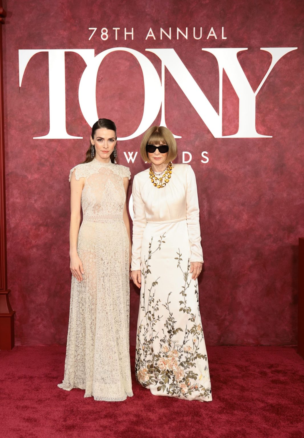 NEW YORK, NEW YORK - JUNE 08: (L-R) Bee Carrozzini and Anna Wintour attend The 78th Annual Tony Awards at Radio City Music Hall on June 08, 2025 in New York City. (Photo by Dimitrios Kambouris/Getty Images for Tony Awards Productions)