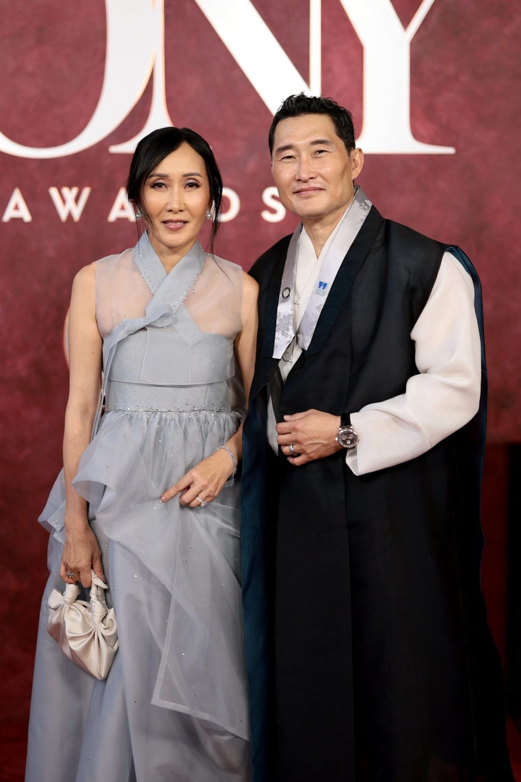 NEW YORK, NEW YORK - JUNE 08: (L-R) Mia Kim and Daniel Dae Kim attend The 78th Annual Tony Awards at Radio City Music Hall on June 08, 2025 in New York City. (Photo by Dimitrios Kambouris/Getty Images for Tony Awards Productions)