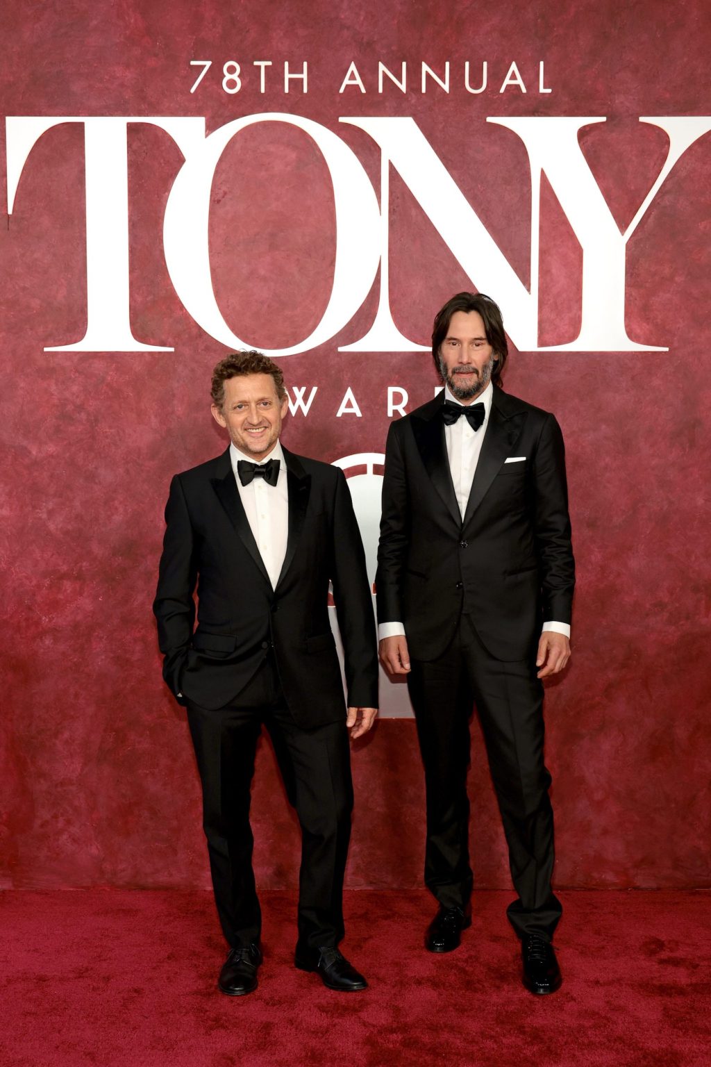 NEW YORK, NEW YORK - JUNE 08: (L-R) Alex Winter and Keanu Reeves attend The 78th Annual Tony Awards at Radio City Music Hall on June 08, 2025 in New York City. (Photo by Dimitrios Kambouris/Getty Images for Tony Awards Productions)