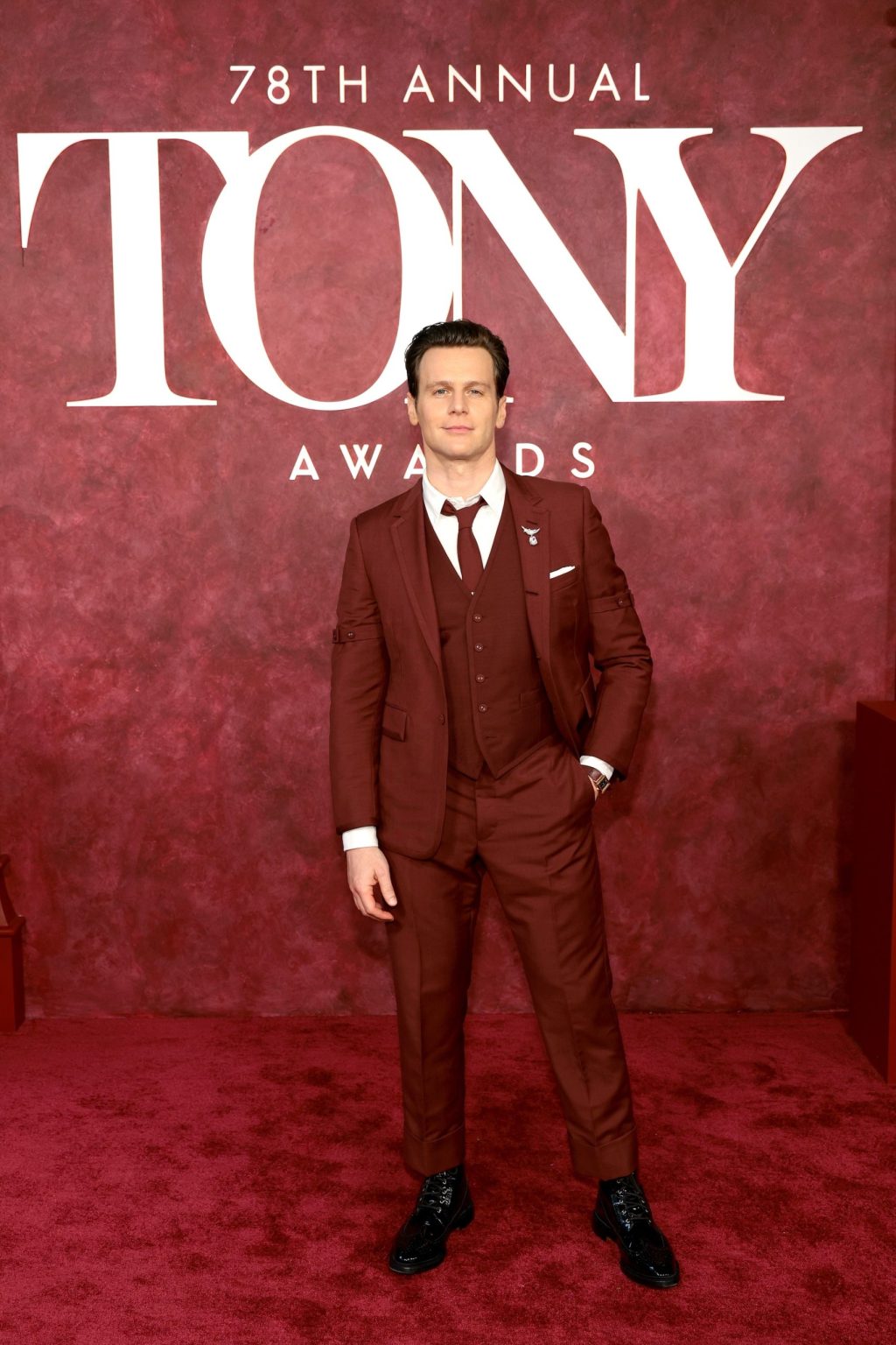 NEW YORK, NEW YORK - JUNE 08: Jonathan Groff attends The 78th Annual Tony Awards at Radio City Music Hall on June 08, 2025 in New York City. (Photo by Dimitrios Kambouris/Getty Images for Tony Awards Productions)