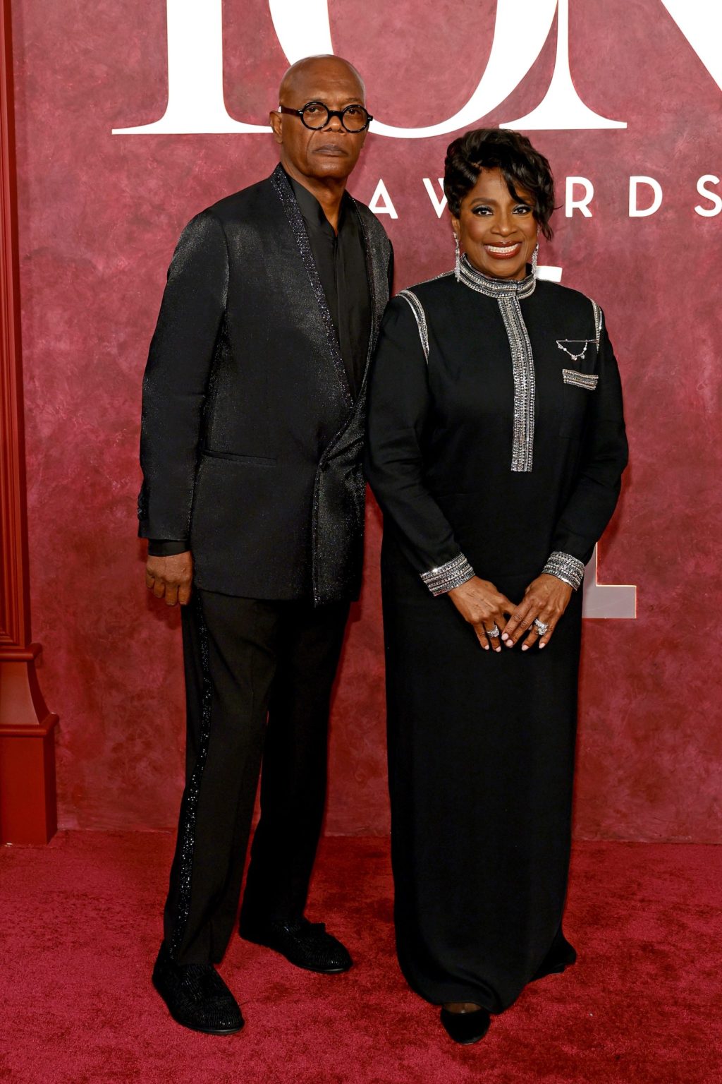 NEW YORK, NEW YORK - JUNE 08: (L-R) Samuel L. Jackson and LaTanya Richardson Jackson attend The 78th Annual Tony Awards at Radio City Music Hall on June 08, 2025 in New York City. (Photo by Dimitrios Kambouris/Getty Images for Tony Awards Productions)