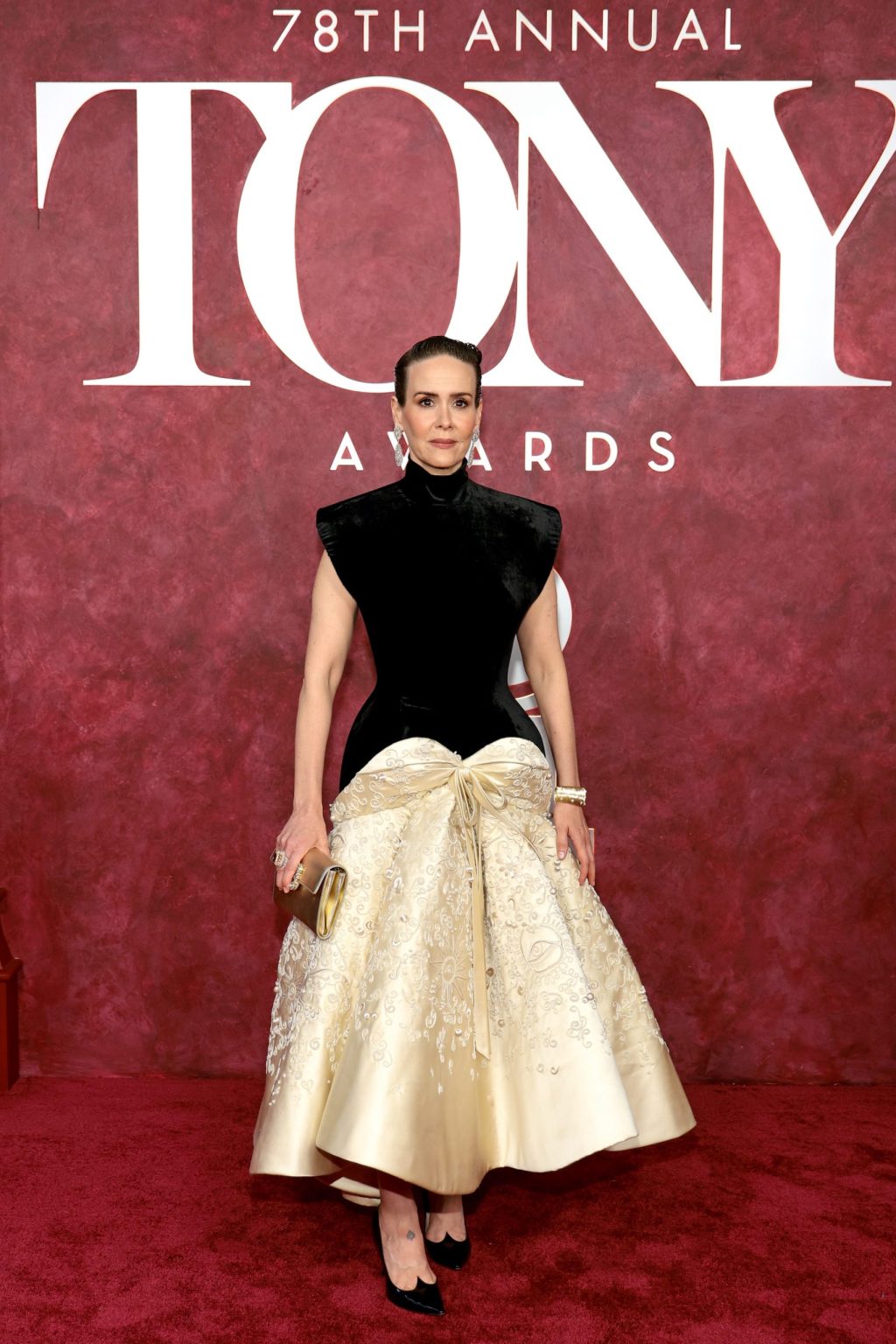 NEW YORK, NEW YORK - JUNE 08: Sarah Paulson attends The 78th Annual Tony Awards at Radio City Music Hall on June 08, 2025 in New York City. (Photo by Dimitrios Kambouris/Getty Images for Tony Awards Productions)