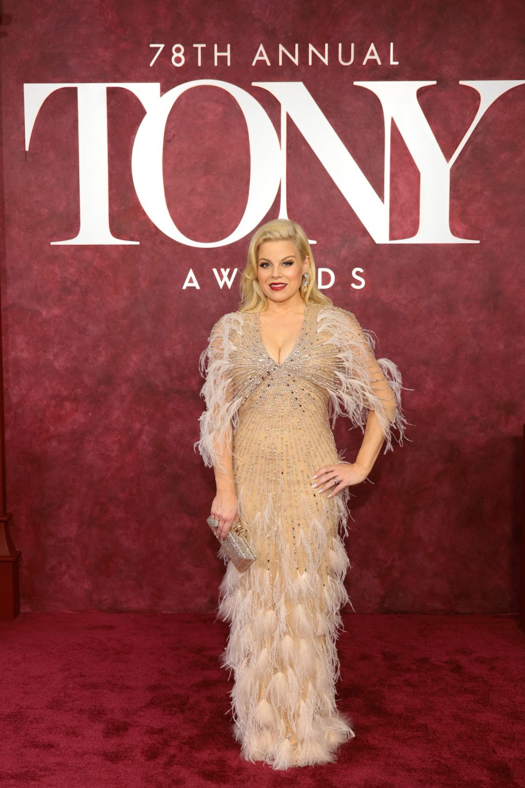 NEW YORK, NEW YORK - JUNE 08: Megan Hilty attends The 78th Annual Tony Awards at Radio City Music Hall on June 08, 2025 in New York City. (Photo by Dimitrios Kambouris/Getty Images for Tony Awards Productions)