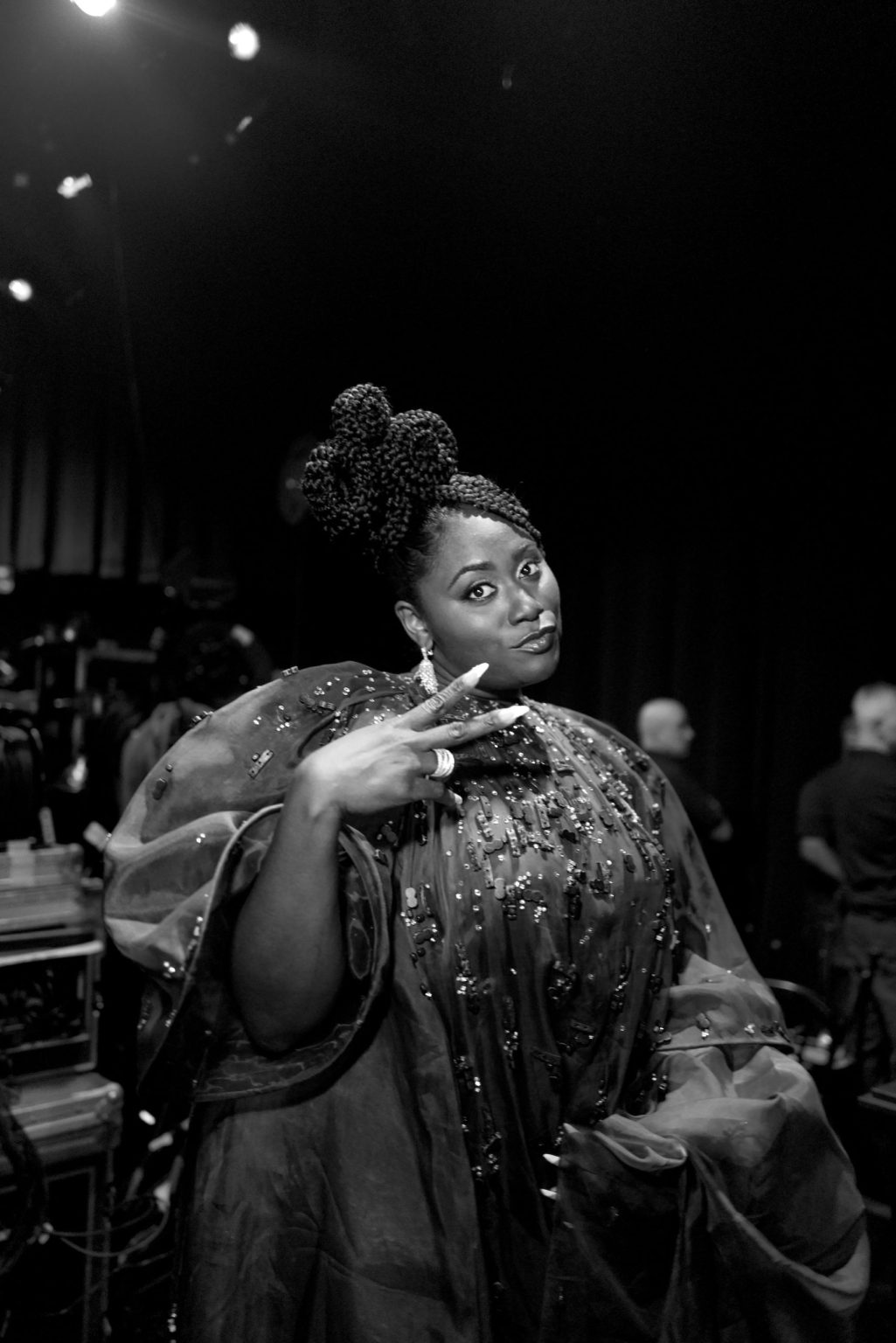 NEW YORK, NEW YORK - JUNE 08: (EDITOR’S NOTE: Image has been shot in black and white. Color version not available.) Danielle Brooks attends The 78th Annual Tony Awards at Radio City Music Hall on June 08, 2025 in New York City. (Photo by Jenny Anderson/Getty Images for Tony Awards Productions)