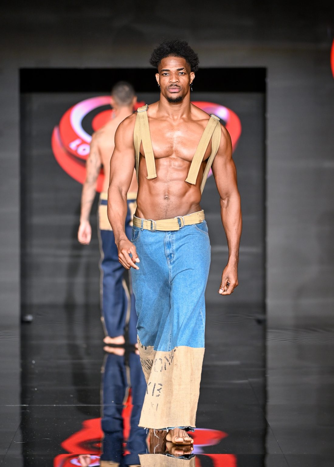MIAMI BEACH, FLORIDA - MAY 31: A model walks the runway at the Love For Upcycling show during Miami Swim Week Powered By Art Hearts Fashion at Eden Roc Hotel on May 31, 2025 in Miami Beach, Florida. (Photo by Arun Nevader/Getty Images for Art Hearts Fashion)
