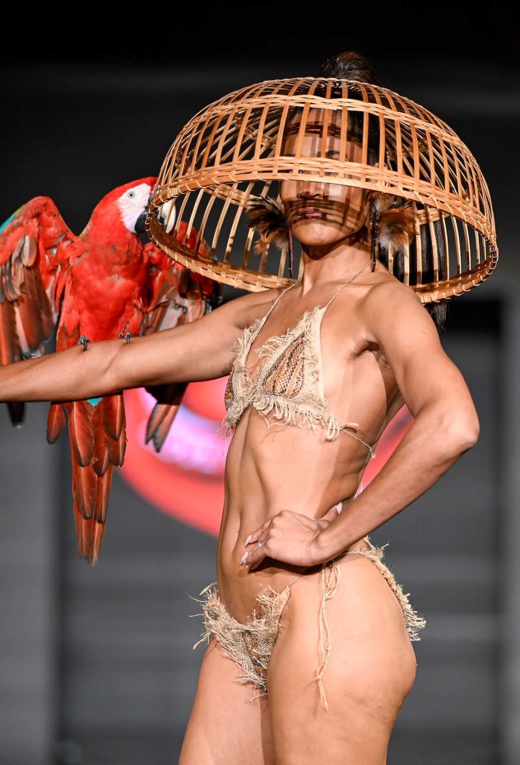 MIAMI BEACH, FLORIDA - MAY 31: A model walks the runway at the Love For Upcycling show during Miami Swim Week Powered By Art Hearts Fashion at Eden Roc Hotel on May 31, 2025 in Miami Beach, Florida. (Photo by Arun Nevader/Getty Images for Art Hearts Fashion)