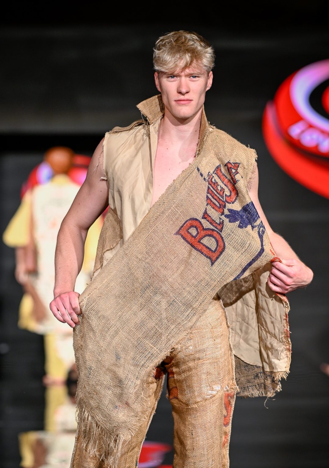 MIAMI BEACH, FLORIDA - MAY 31: A model walks the runway at the Love For Upcycling show during Miami Swim Week Powered By Art Hearts Fashion at Eden Roc Hotel on May 31, 2025 in Miami Beach, Florida. (Photo by Arun Nevader/Getty Images for Art Hearts Fashion)