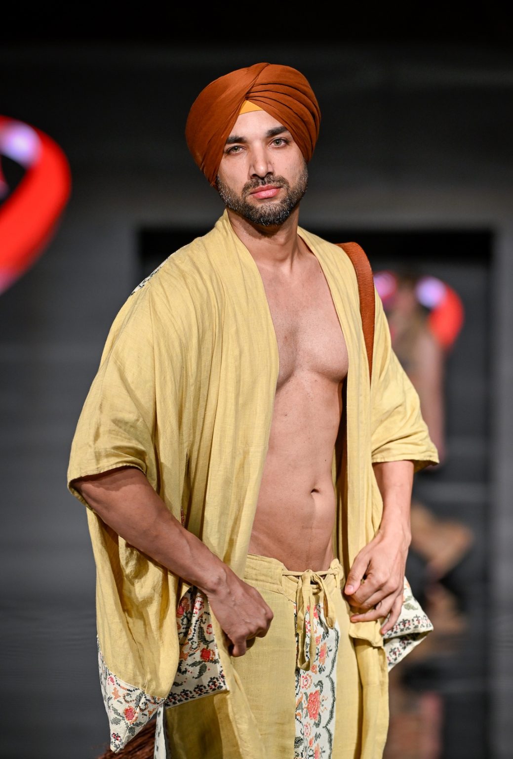 MIAMI BEACH, FLORIDA - MAY 31: Jagjeet Talwar walks the runway at the Love For Upcycling show during Miami Swim Week Powered By Art Hearts Fashion at Eden Roc Hotel on May 31, 2025 in Miami Beach, Florida. (Photo by Arun Nevader/Getty Images for Art Hearts Fashion)