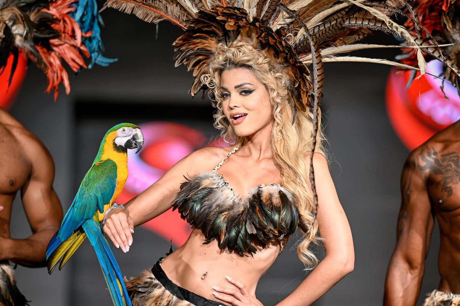 MIAMI BEACH, FLORIDA - MAY 31: Luana Larkin and models walk the runway at the Love For Upcycling show during Miami Swim Week Powered By Art Hearts Fashion at Eden Roc Hotel on May 31, 2025 in Miami Beach, Florida. (Photo by Arun Nevader/Getty Images for Art Hearts Fashion)