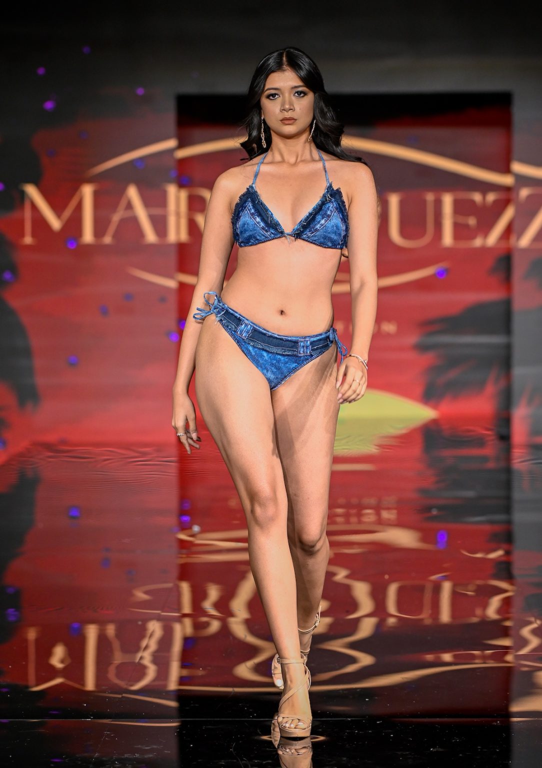 MIAMI BEACH, FLORIDA - MAY 31: A model walks the runway at the Marqueza show during Miami Swim Week Powered By Art Hearts Fashion at Eden Roc Hotel on May 31, 2025 in Miami Beach, Florida. (Photo by Arun Nevader/Getty Images for Art Hearts Fashion)