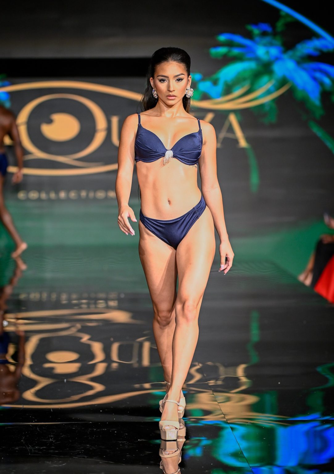 MIAMI BEACH, FLORIDA - MAY 31: A model walks the runway at the Marqueza show during Miami Swim Week Powered By Art Hearts Fashion at Eden Roc Hotel on May 31, 2025 in Miami Beach, Florida. (Photo by Arun Nevader/Getty Images for Art Hearts Fashion)