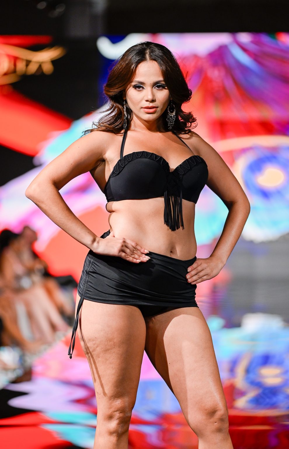MIAMI BEACH, FLORIDA - MAY 31: A model walks the runway at the Marqueza show during Miami Swim Week Powered By Art Hearts Fashion at Eden Roc Hotel on May 31, 2025 in Miami Beach, Florida. (Photo by Arun Nevader/Getty Images for Art Hearts Fashion)