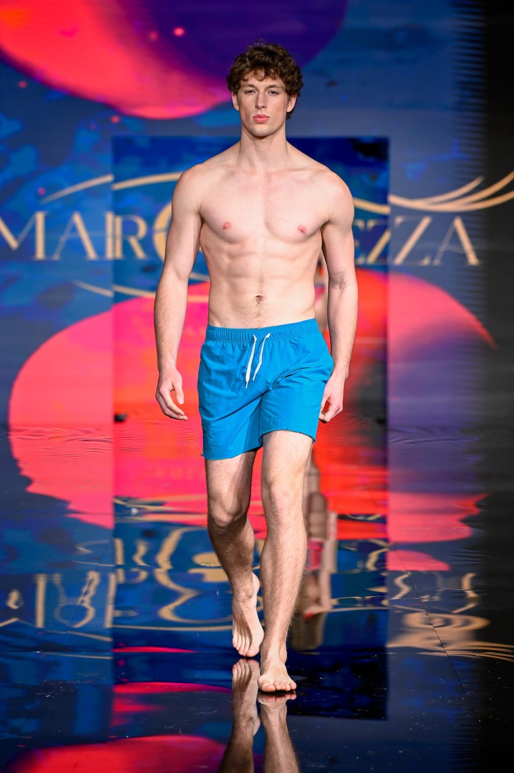 MIAMI BEACH, FLORIDA - MAY 31: A model walks the runway at the Marqueza show during Miami Swim Week Powered By Art Hearts Fashion at Eden Roc Hotel on May 31, 2025 in Miami Beach, Florida. (Photo by Arun Nevader/Getty Images for Art Hearts Fashion)