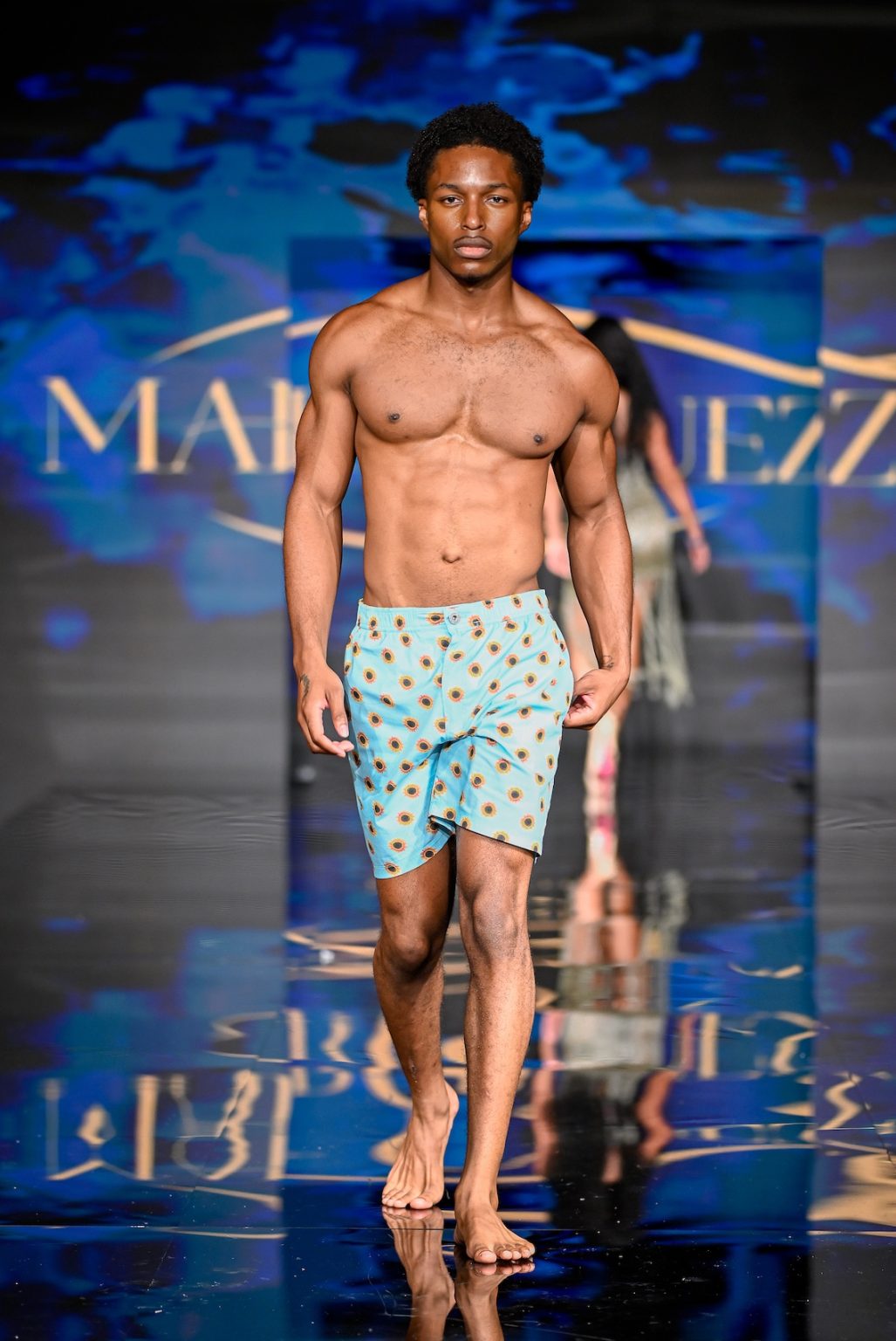 MIAMI BEACH, FLORIDA - MAY 31: A model walks the runway at the Marqueza show during Miami Swim Week Powered By Art Hearts Fashion at Eden Roc Hotel on May 31, 2025 in Miami Beach, Florida. (Photo by Arun Nevader/Getty Images for Art Hearts Fashion)