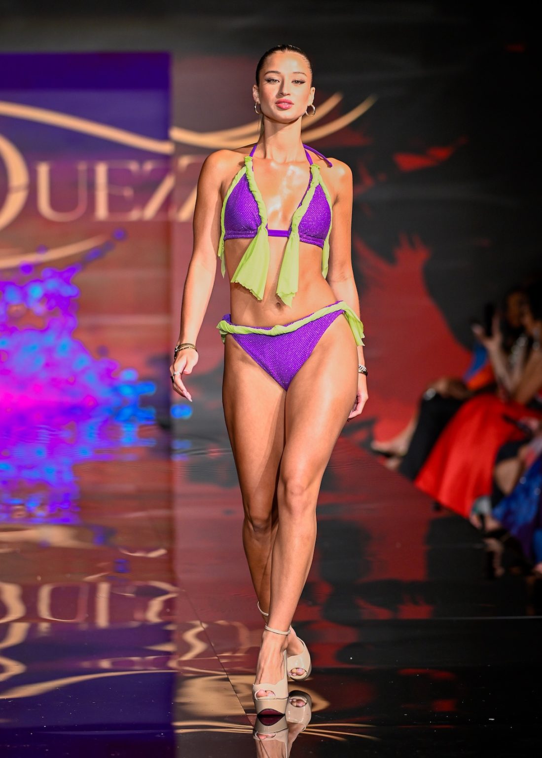 MIAMI BEACH, FLORIDA - MAY 31: A model walks the runway at the Marqueza show during Miami Swim Week Powered By Art Hearts Fashion at Eden Roc Hotel on May 31, 2025 in Miami Beach, Florida. (Photo by Arun Nevader/Getty Images for Art Hearts Fashion)