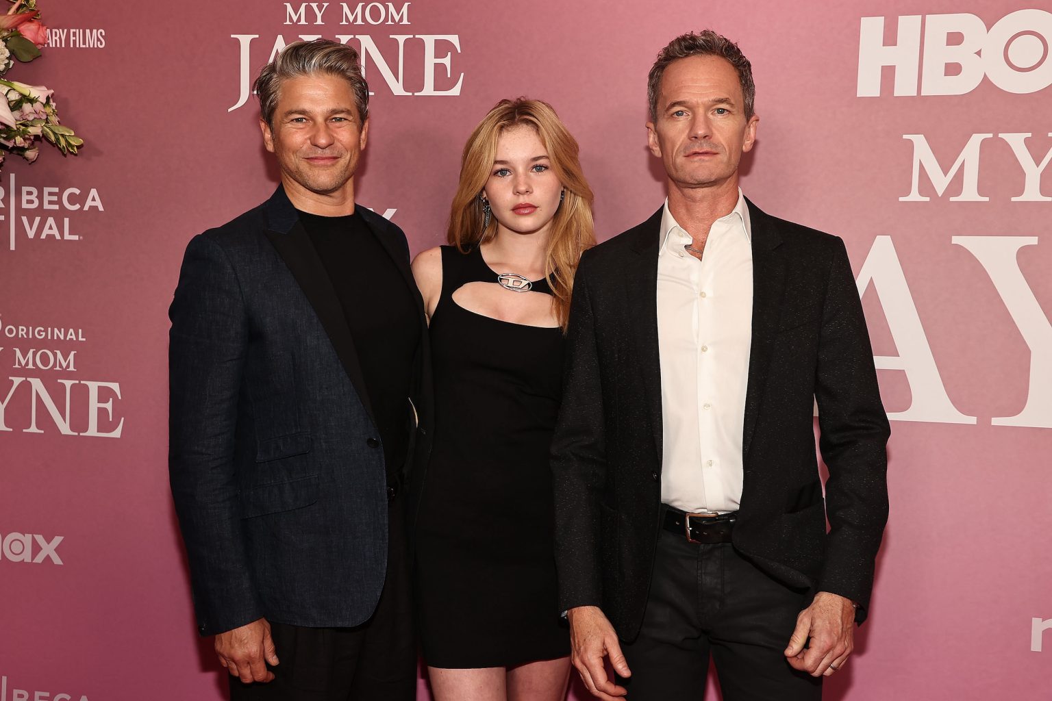 New York, New York - 6/13/25 - 2025 Tribeca Festival hosts New York Premiere of HBO Documentary “ MY MOM JAYNE “ -PICTURED: David Burtka , Harper Grace and Neil Patrick Harris - PHOTO by: Dave Allocca / Starpix - Location: Carnegie Hall