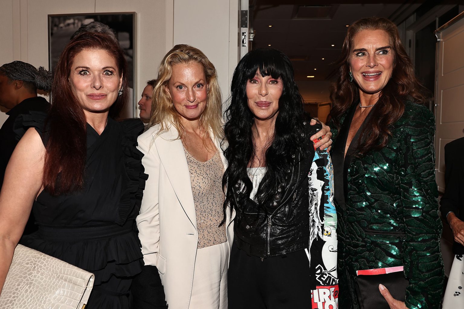 New York, New York - 6/13/25 - 2025 Tribeca Festival hosts New York Premiere of HBO Documentary “ MY MOM JAYNE “ -PICTURED: Debra Messing , Ali Wentworth , Cher and Brooke Sheilds - PHOTO by: Dave Allocca / Starpix - Location: Carnegie Hall
