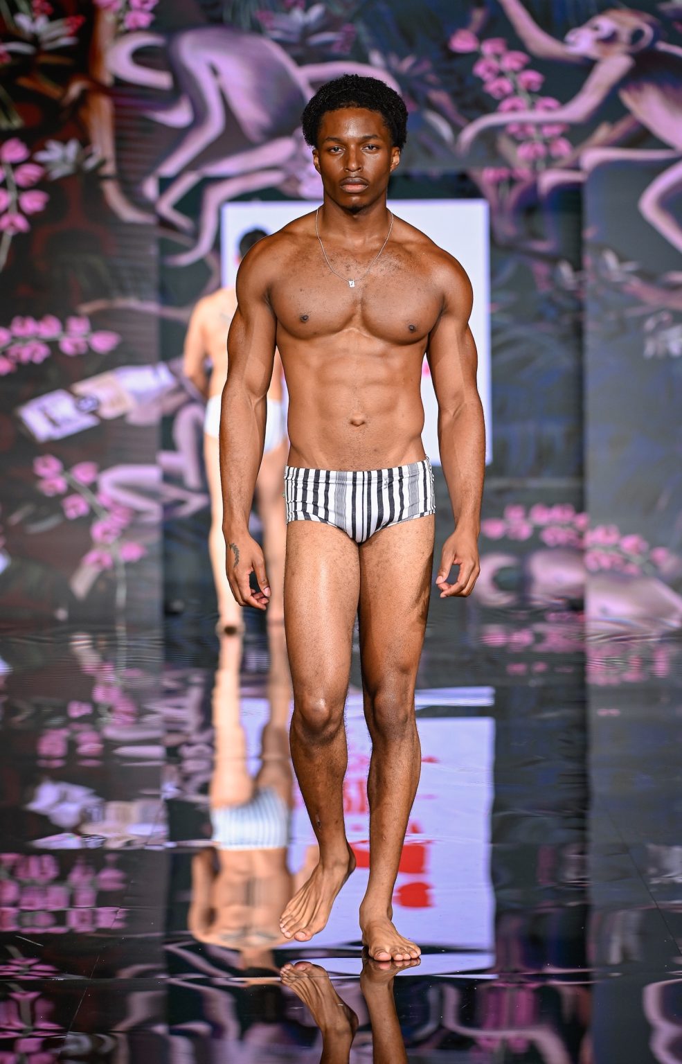 MIAMI BEACH, FLORIDA - MAY 30: A model walks the runway at the CA-RIO-CA Sunga Co. Show during Miami Swim Week Powered By Art Hearts Fashion at Eden Roc Hotel on May 30, 2025 in Miami Beach, Florida. (Photo by Arun Nevader/Getty Images for Art Hearts Fashion)