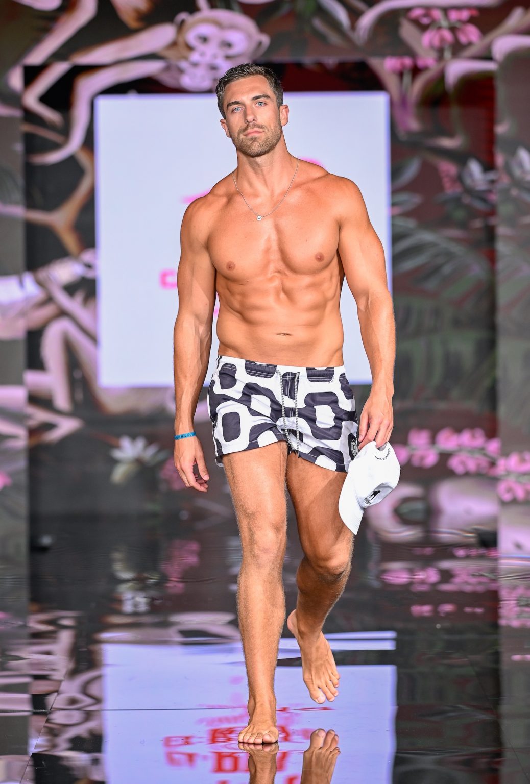 MIAMI BEACH, FLORIDA - MAY 30: A model walks the runway at the CA-RIO-CA Sunga Co. Show during Miami Swim Week Powered By Art Hearts Fashion at Eden Roc Hotel on May 30, 2025 in Miami Beach, Florida. (Photo by Arun Nevader/Getty Images for Art Hearts Fashion)