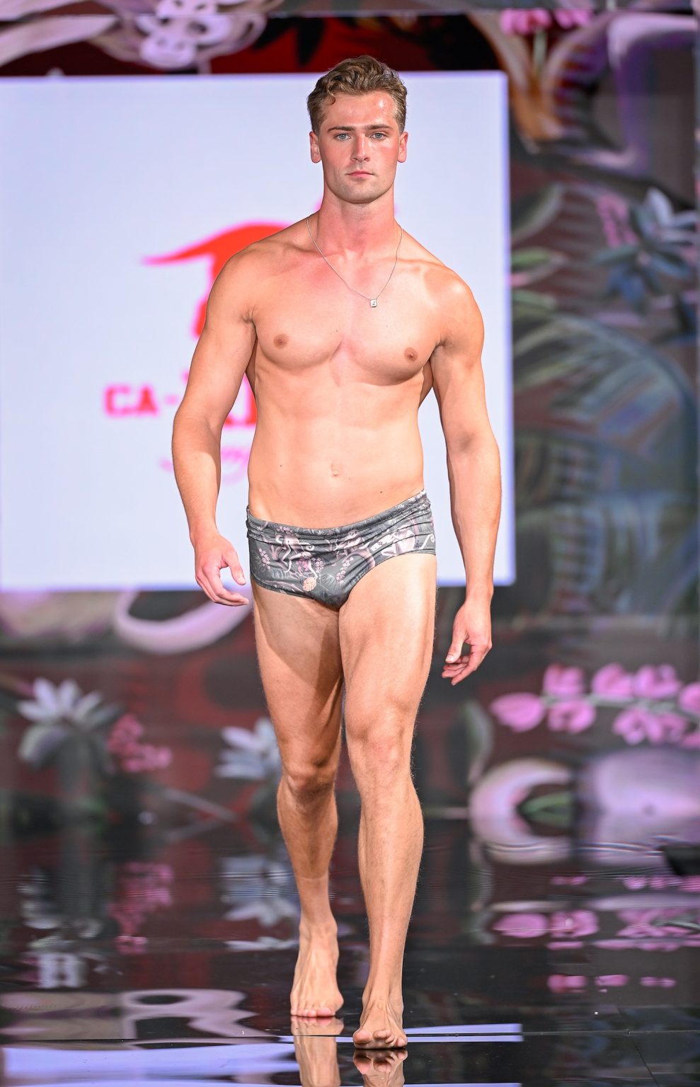 MIAMI BEACH, FLORIDA - MAY 30: Wyatt Engeman walks the runway at the CA-RIO-CA Sunga Co. Show during Miami Swim Week Powered By Art Hearts Fashion at Eden Roc Hotel on May 30, 2025 in Miami Beach, Florida. (Photo by Arun Nevader/Getty Images for Art Hearts Fashion)