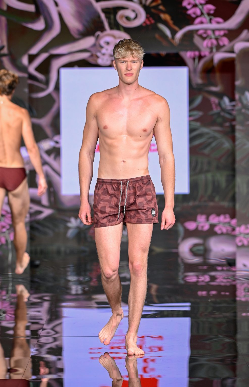 MIAMI BEACH, FLORIDA - MAY 30: A model walks the runway at the CA-RIO-CA Sunga Co. Show during Miami Swim Week Powered By Art Hearts Fashion at Eden Roc Hotel on May 30, 2025 in Miami Beach, Florida. (Photo by Arun Nevader/Getty Images for Art Hearts Fashion)