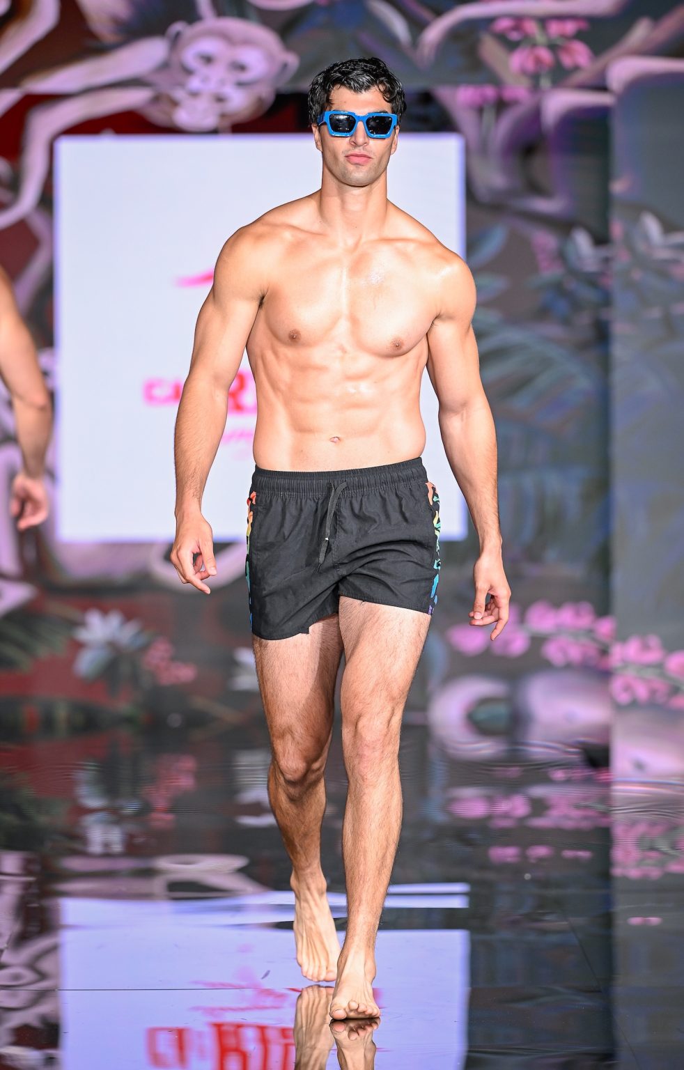 MIAMI BEACH, FLORIDA - MAY 30: A model walks the runway at the CA-RIO-CA Sunga Co. Show during Miami Swim Week Powered By Art Hearts Fashion at Eden Roc Hotel on May 30, 2025 in Miami Beach, Florida. (Photo by Arun Nevader/Getty Images for Art Hearts Fashion)