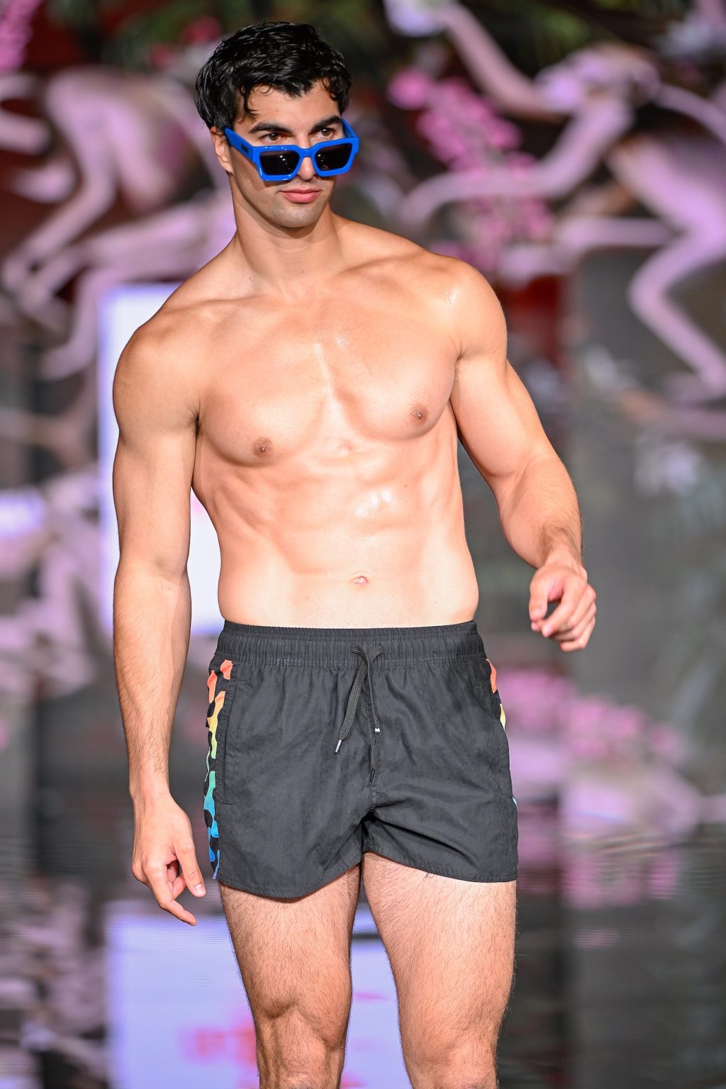 MIAMI BEACH, FLORIDA - MAY 30: A model walks the runway at the CA-RIO-CA Sunga Co. Show during Miami Swim Week Powered By Art Hearts Fashion at Eden Roc Hotel on May 30, 2025 in Miami Beach, Florida. (Photo by Arun Nevader/Getty Images for Art Hearts Fashion)