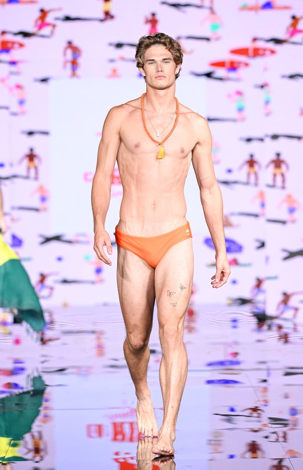 MIAMI BEACH, FLORIDA - MAY 30: A model walks the runway at the CA-RIO-CA Sunga Co. Show during Miami Swim Week Powered By Art Hearts Fashion at Eden Roc Hotel on May 30, 2025 in Miami Beach, Florida. (Photo by Arun Nevader/Getty Images for Art Hearts Fashion)
