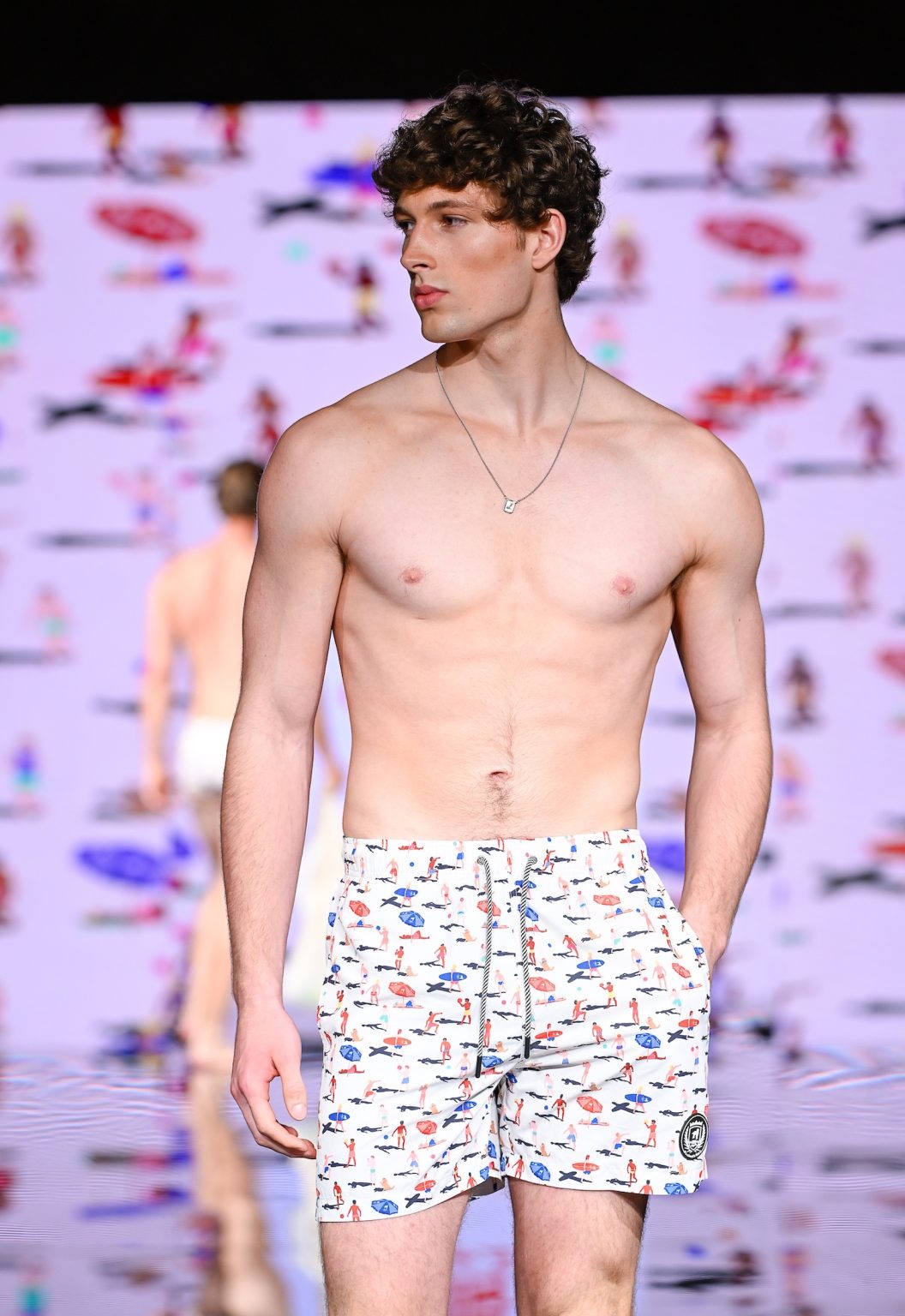 MIAMI BEACH, FLORIDA - MAY 30: A model walks the runway at the CA-RIO-CA Sunga Co. Show during Miami Swim Week Powered By Art Hearts Fashion at Eden Roc Hotel on May 30, 2025 in Miami Beach, Florida. (Photo by Arun Nevader/Getty Images for Art Hearts Fashion)