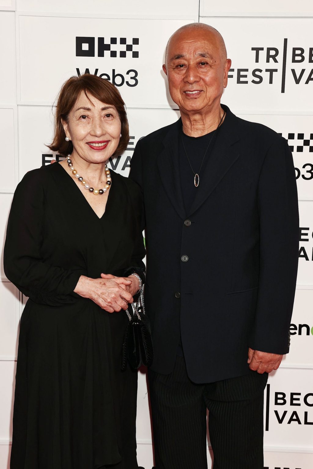 New York, New York - 6/11/25 - Vertical’s NOBU New York Premiere at Tribeca Festival on June 11 in advance of the film’s June 27th NYC theatrical release and national roll out Beginning July 24th Guest Included Yoko Matsuhisa and Chef Nobuyki Matsuhisa -PICTURED: Yoko Matsuhisa and Chef Nobuyki Matsuhisa - PHOTO by: Dave Allocca / Starpix - Location: BMCC