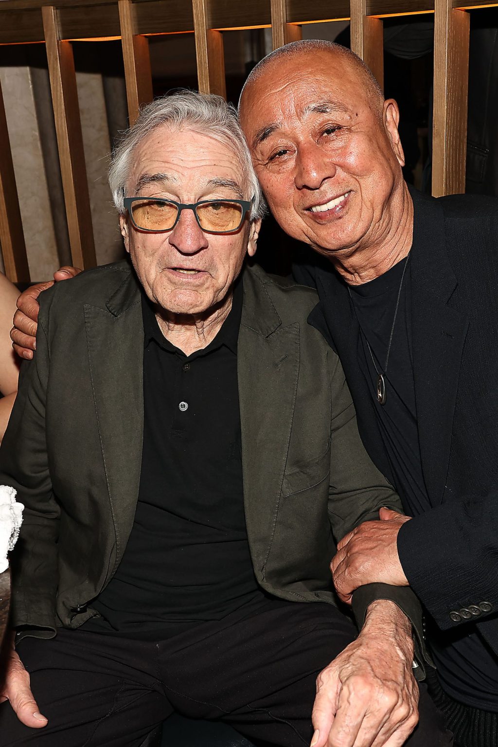 New York, New York - 6/11/25 - Vertical’s NOBU New York Premiere at Tribeca Festival on June 11 in advance of the film’s June 27th NYC theatrical release and national roll out Beginning July 24th Guest Included Robert De Niro ,Chef Nobuyki Matsuhisa -PICTURED: Robert De Niro ,Chef Nobuyki Matsuhisa - PHOTO by: Dave Allocca / Starpix - Location: NOBU