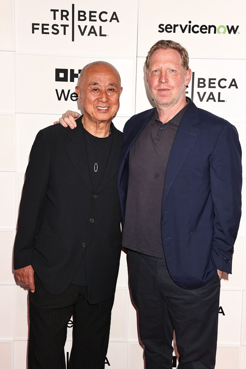 New York, New York - 6/11/25 - Vertical’s NOBU New York Premiere at Tribeca Festival on June 11 in advance of the film’s June 27th NYC theatrical release and national roll out Beginning July 24th Guest Included Chef Nobuyki Matsuhisa and Matt Tymauer -PICTURED: Chef Nobuyki Matsuhisa and Matt Tymauer - PHOTO by: Dave Allocca / Starpix - Location: BMCC