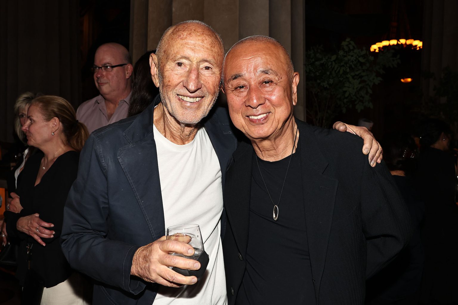 New York, New York - 6/11/25 - Vertical’s NOBU New York Premiere at Tribeca Festival on June 11 in advance of the film’s June 27th NYC theatrical release and national roll out Beginning July 24th Guest Included Meir Teper and Chef Nobuyki Matsuhisa -PICTURED: Meir Teper and Chef Nobuyki Matsuhisa - PHOTO by: Dave Allocca / Starpix - Location: NOBU