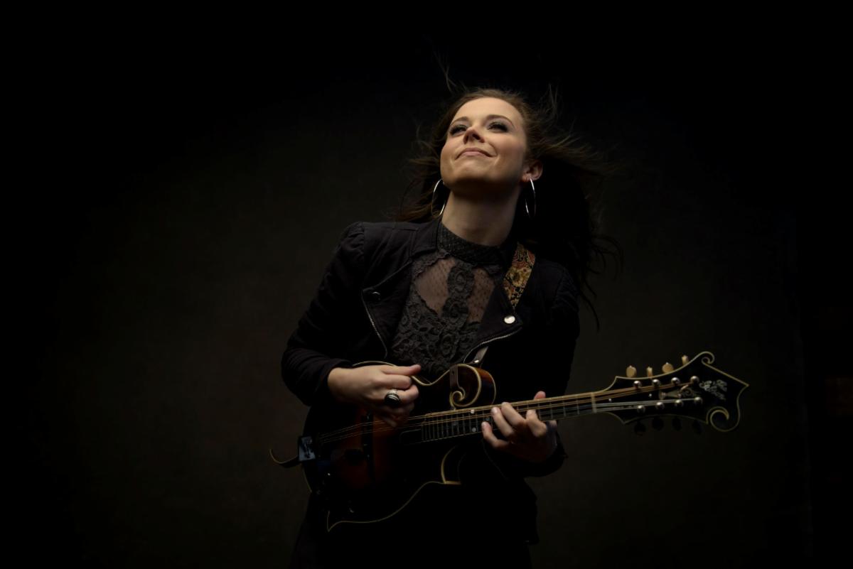 Sierra Hull with her Gibson F-5 Master Model mandolin