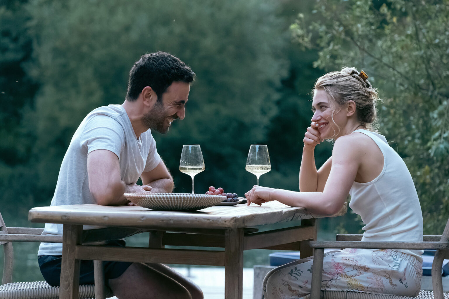 Brett Goldstein and Imogen Poots in “All of You,” premiering