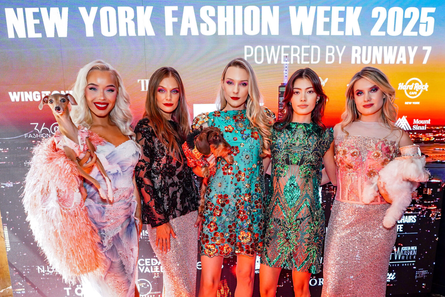 A Cat and Dogs In Haute Couture Take Over New York Fashion Week