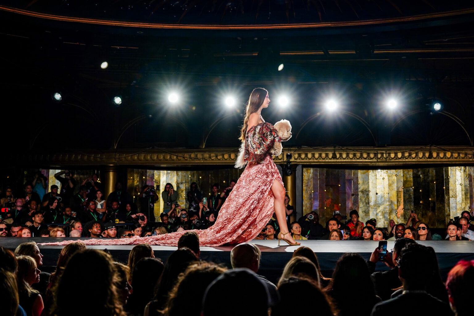 A Cat and Dogs In Haute Couture Take Over New York Fashion Week