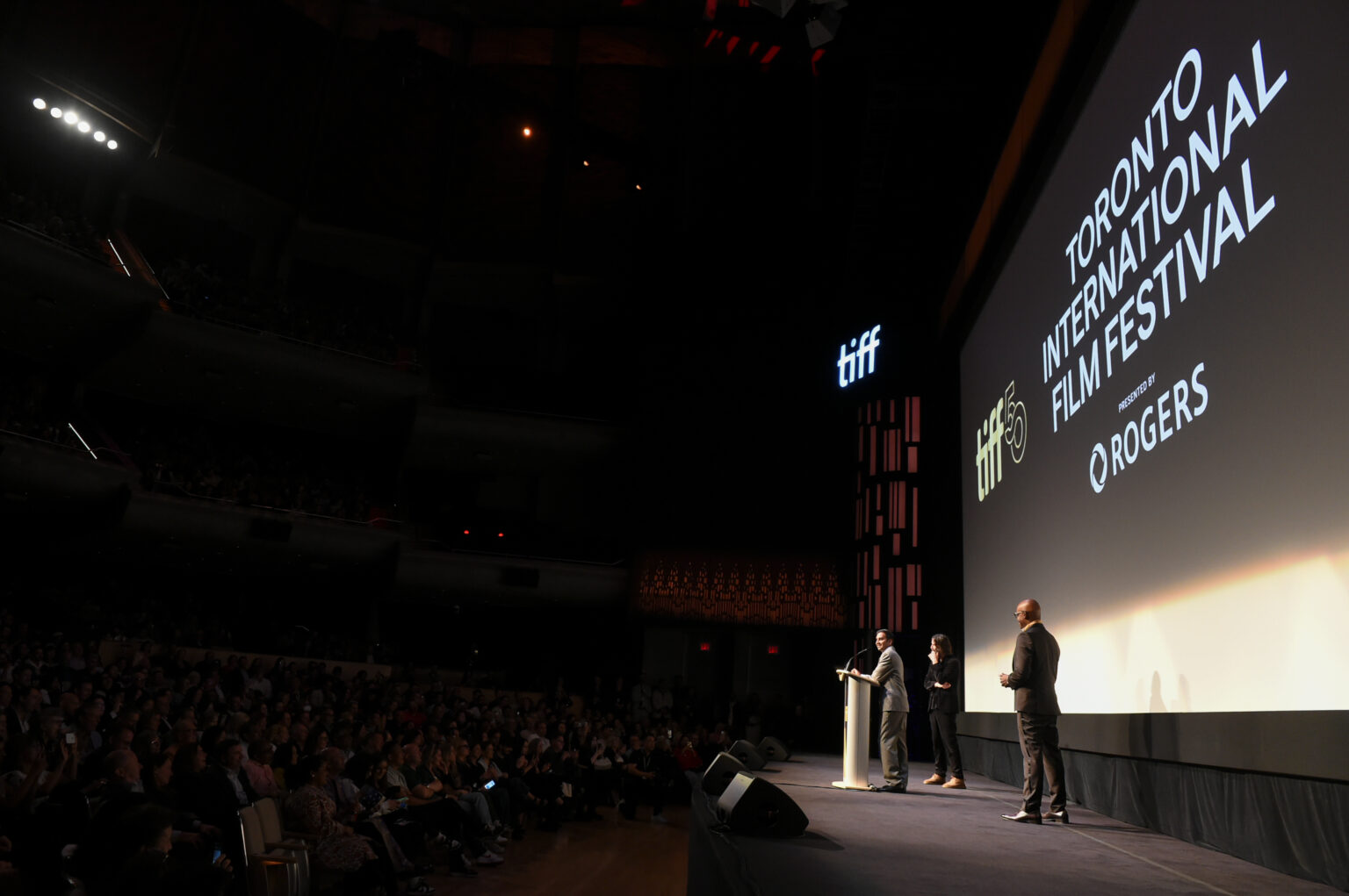 TORONTO, ONTARIO - SEPTEMBER 06: Keanu Reeves and Aziz Ansari attend the “Good Fortune” world premiere at The Toronto International Film Festival on September 06, 2025 in Toronto, Ontario. (Photo by Vivien Killilea/Getty Images for Lionsgate)