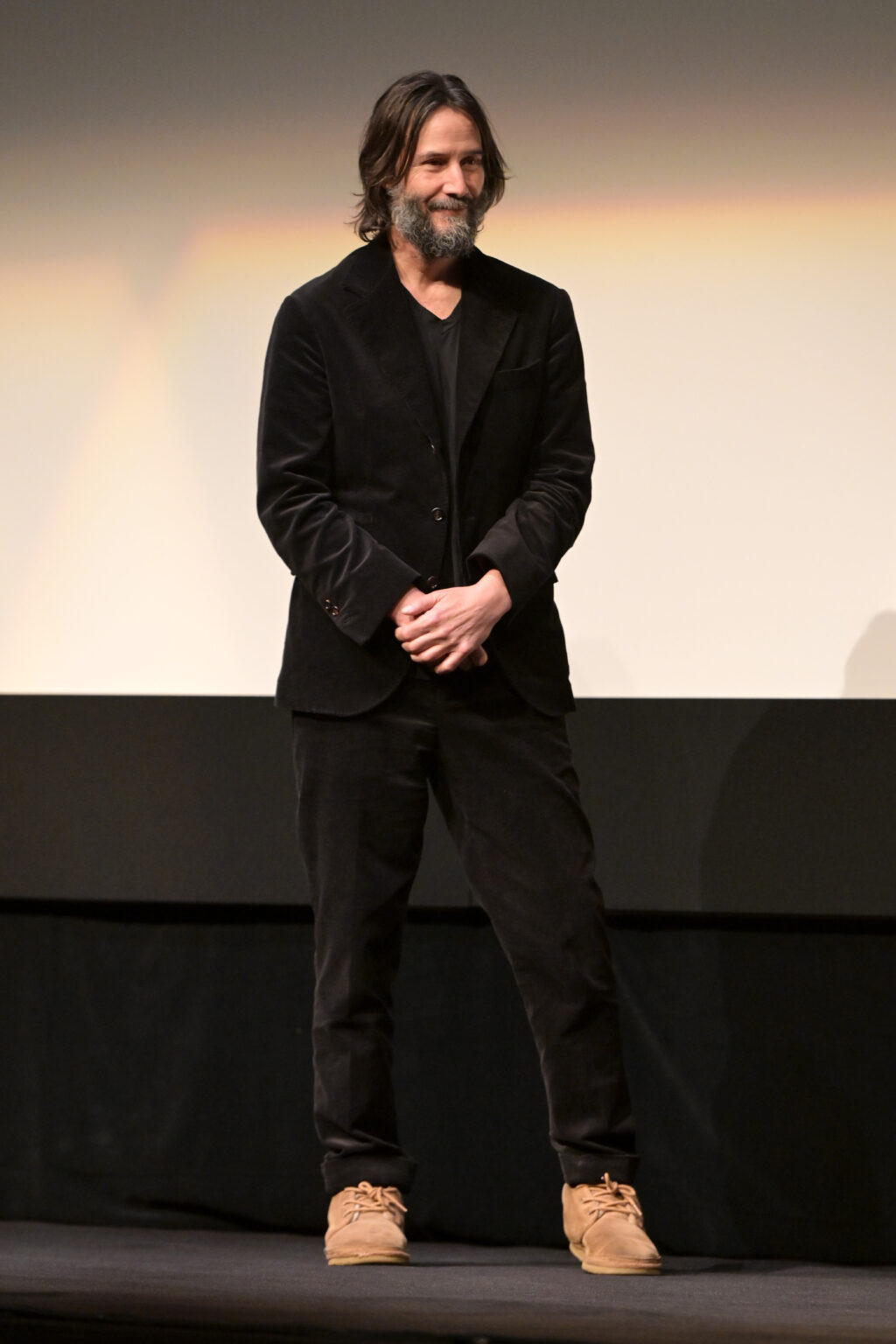 TORONTO, ONTARIO - SEPTEMBER 06: Keanu Reeves onstage during the “Good Fortune” World Premiere at the Toronto International Film Festival on September 06, 2025 in Toronto, Ontario. (Photo by Vivien Killilea/Getty Images for Lionsgate)