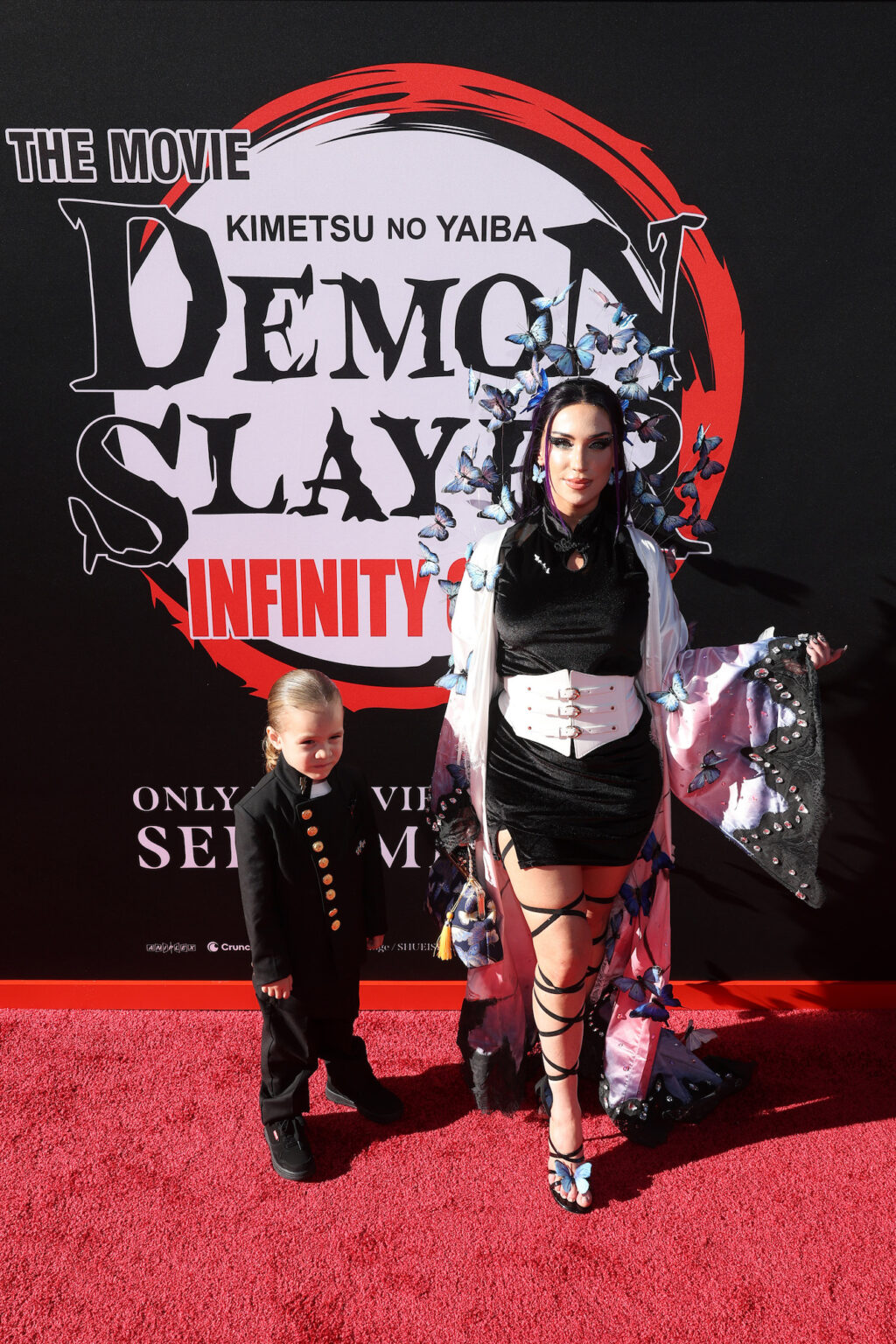 HOLLYWOOD, CALIFORNIA - SEPTEMBER 09: Grace McClung (R) attends the Los Angeles premiere of "Demon Slayer: Kimetsu No Yaiba Infinity Castle" at TCL Chinese Theatre on September 09, 2025 in Hollywood, California. (Photo by Randy Shropshire/Getty Images for Crunchyroll, Sony Pictures Entertainment, Aniplex)