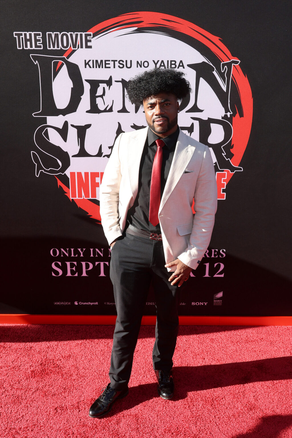 HOLLYWOOD, CALIFORNIA - SEPTEMBER 09: CJ Rey attends the Los Angeles premiere of "Demon Slayer: Kimetsu No Yaiba Infinity Castle" at TCL Chinese Theatre on September 09, 2025 in Hollywood, California. (Photo by Randy Shropshire/Getty Images for Crunchyroll, Sony Pictures Entertainment, Aniplex)