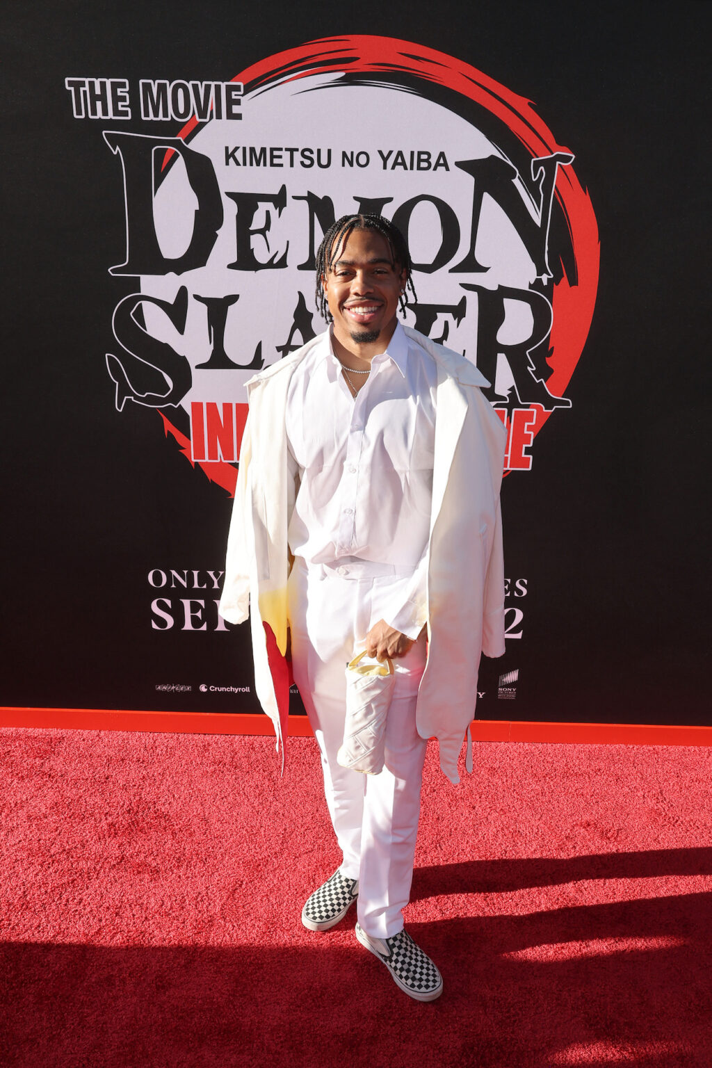 HOLLYWOOD, CALIFORNIA - SEPTEMBER 09: Jordan Bentley attends the Los Angeles premiere of "Demon Slayer: Kimetsu No Yaiba Infinity Castle" at TCL Chinese Theatre on September 09, 2025 in Hollywood, California. (Photo by Randy Shropshire/Getty Images for Crunchyroll, Sony Pictures Entertainment, Aniplex)