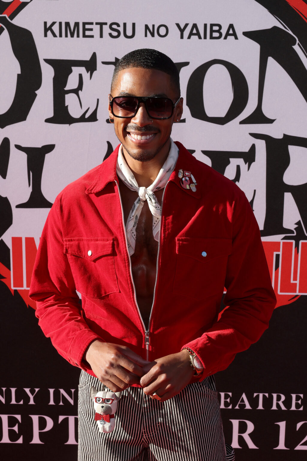 HOLLYWOOD, CALIFORNIA - SEPTEMBER 09: Justiin A. Davis attends the Los Angeles premiere of "Demon Slayer: Kimetsu No Yaiba Infinity Castle" at TCL Chinese Theatre on September 09, 2025 in Hollywood, California. (Photo by Randy Shropshire/Getty Images for Crunchyroll, Sony Pictures Entertainment, Aniplex)