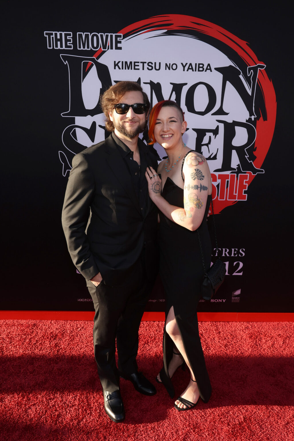 HOLLYWOOD, CALIFORNIA - SEPTEMBER 09: (L-R) Alejandro Saab and Hayden Daviau attend the Los Angeles premiere of "Demon Slayer: Kimetsu No Yaiba Infinity Castle" at TCL Chinese Theatre on September 09, 2025 in Hollywood, California. (Photo by Randy Shropshire/Getty Images for Crunchyroll, Sony Pictures Entertainment, Aniplex)