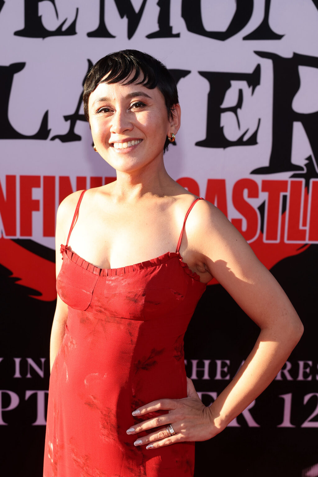 HOLLYWOOD, CALIFORNIA - SEPTEMBER 09: Christine Marie Cabanos attends the Los Angeles premiere of "Demon Slayer: Kimetsu No Yaiba Infinity Castle" at TCL Chinese Theatre on September 09, 2025 in Hollywood, California. (Photo by Randy Shropshire/Getty Images for Crunchyroll, Sony Pictures Entertainment, Aniplex)