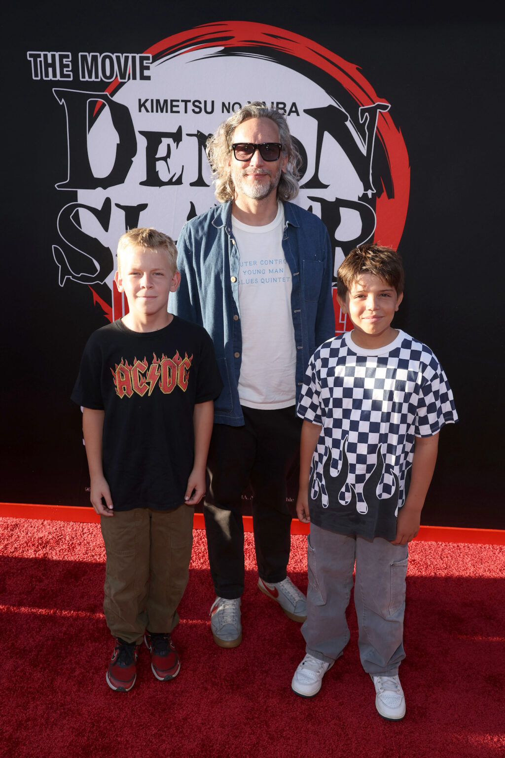 HOLLYWOOD, CALIFORNIA - SEPTEMBER 09: (L-R) Max Bernstein, Fede Álvarez and Lucas Álvarez attend the Los Angeles premiere of "Demon Slayer: Kimetsu No Yaiba Infinity Castle" at TCL Chinese Theatre on September 09, 2025 in Hollywood, California. (Photo by Randy Shropshire/Getty Images for Crunchyroll, Sony Pictures Entertainment, Aniplex)