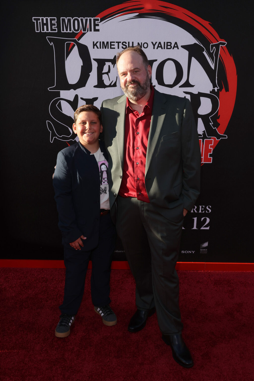 HOLLYWOOD, CALIFORNIA - SEPTEMBER 09: Brook Chalmers (R) and guest attend the Los Angeles premiere of "Demon Slayer: Kimetsu No Yaiba Infinity Castle" at TCL Chinese Theatre on September 09, 2025 in Hollywood, California. (Photo by Randy Shropshire/Getty Images for Crunchyroll, Sony Pictures Entertainment, Aniplex)