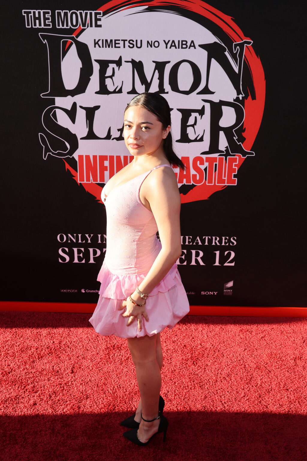 HOLLYWOOD, CALIFORNIA - SEPTEMBER 09: Samantha Eve attends the Los Angeles premiere of "Demon Slayer: Kimetsu No Yaiba Infinity Castle" at TCL Chinese Theatre on September 09, 2025 in Hollywood, California. (Photo by Randy Shropshire/Getty Images for Crunchyroll, Sony Pictures Entertainment, Aniplex)