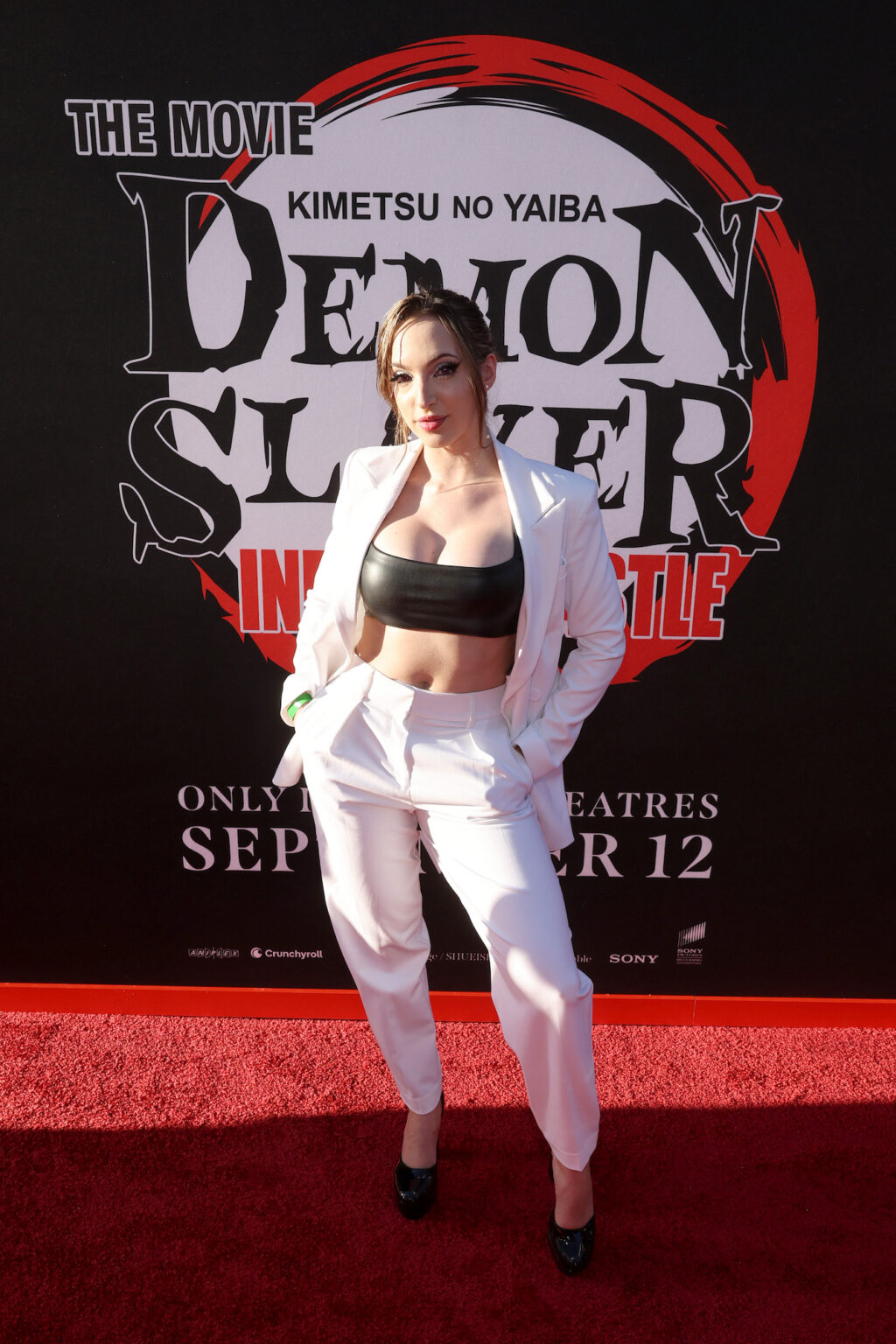 HOLLYWOOD, CALIFORNIA - SEPTEMBER 09: Bri Solo attends the Los Angeles premiere of "Demon Slayer: Kimetsu No Yaiba Infinity Castle" at TCL Chinese Theatre on September 09, 2025 in Hollywood, California. (Photo by Randy Shropshire/Getty Images for Crunchyroll, Sony Pictures Entertainment, Aniplex)