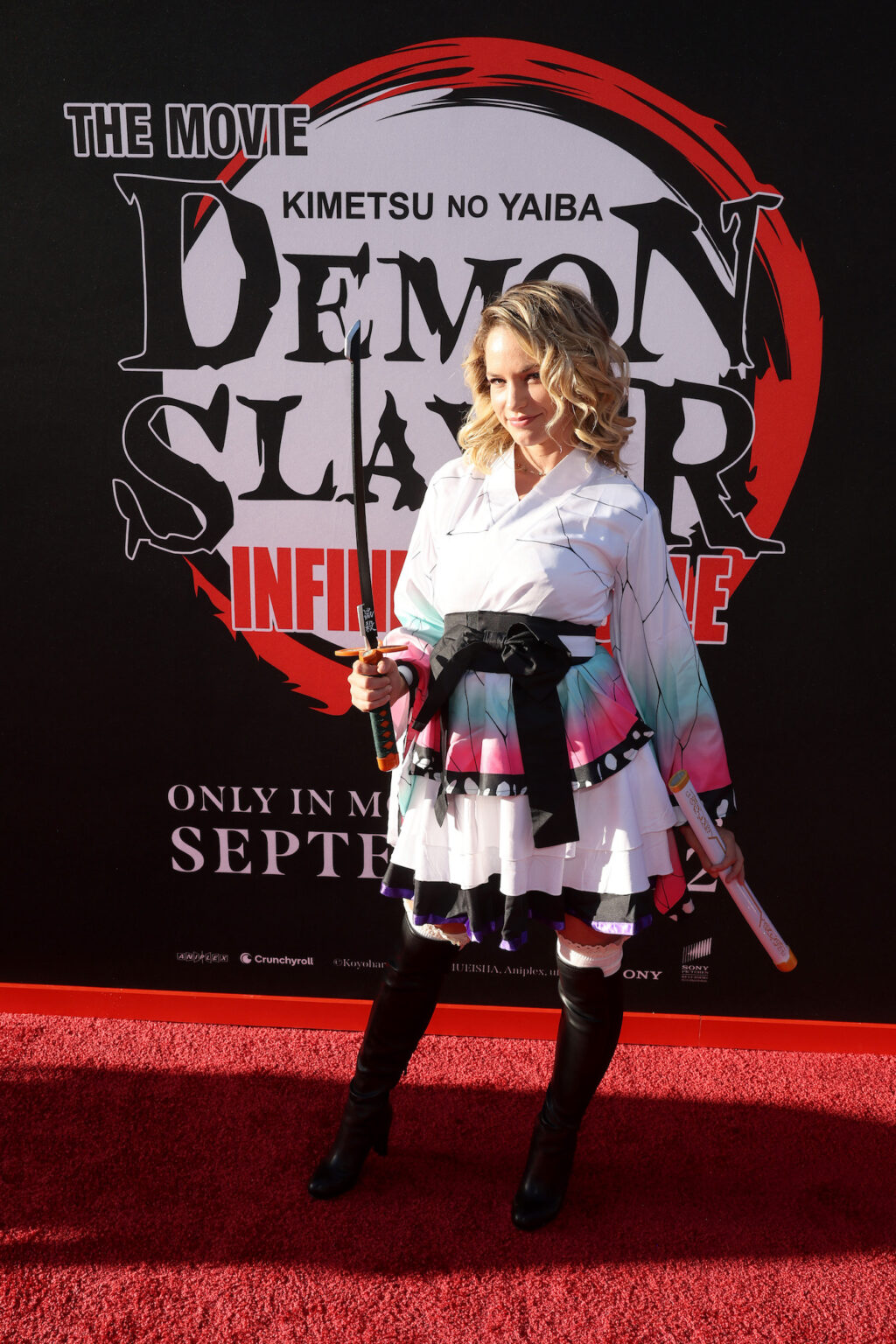 HOLLYWOOD, CALIFORNIA - SEPTEMBER 09: Alexis Knapp attends the Los Angeles premiere of "Demon Slayer: Kimetsu No Yaiba Infinity Castle" at TCL Chinese Theatre on September 09, 2025 in Hollywood, California. (Photo by Randy Shropshire/Getty Images for Crunchyroll, Sony Pictures Entertainment, Aniplex)